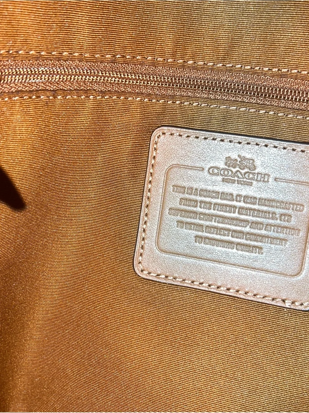 Coach Ava Tote - Tan Leather Tote with Gold Hardware